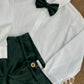 Completo verde velvet