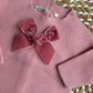 Completo condor fiocco velvet rosa