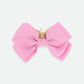 Fermaglio con fiocco e corona Tulip Pink