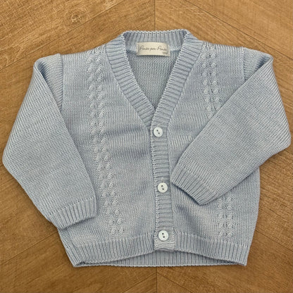 Cardigan filo treccia
