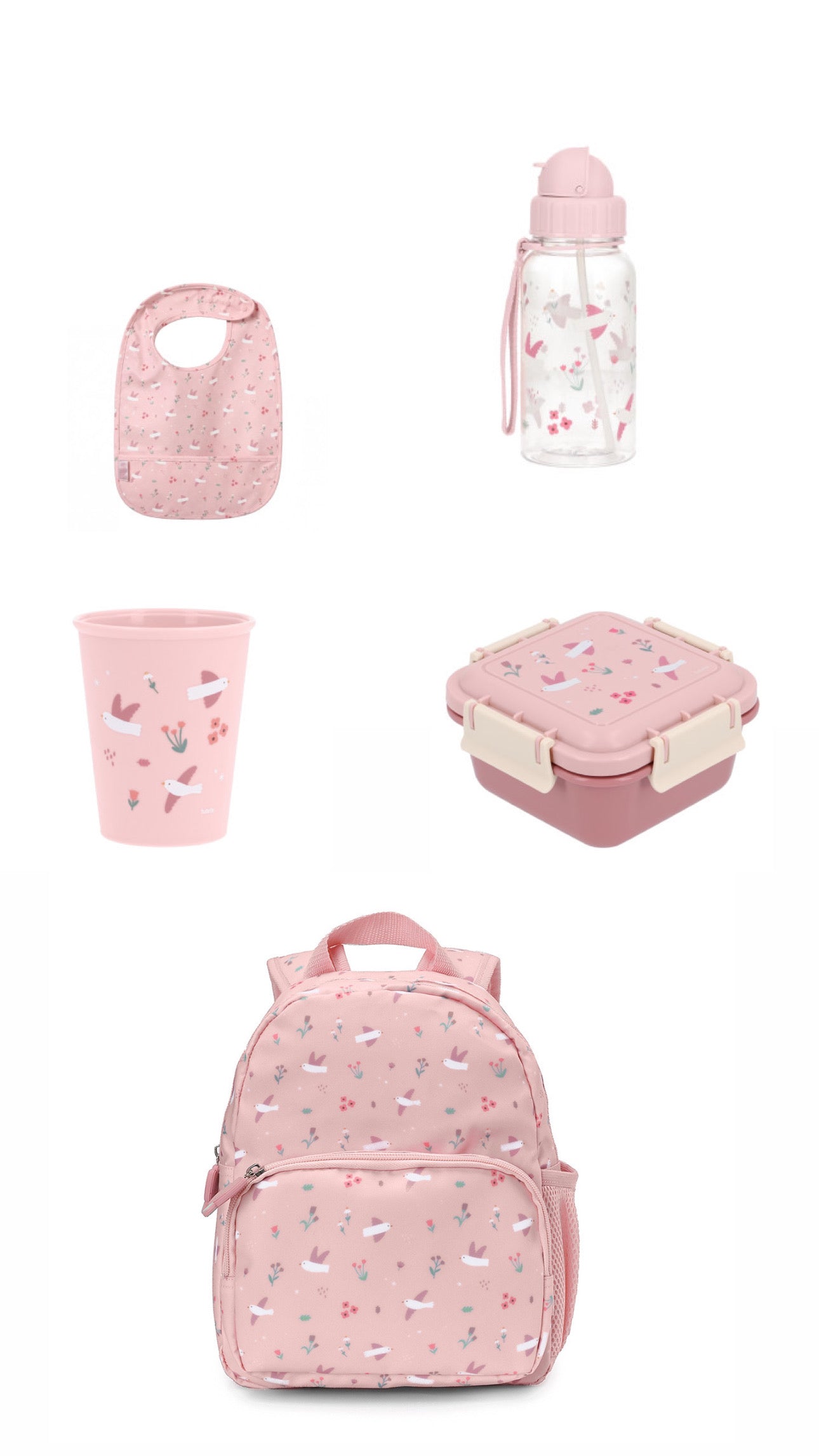Set promo back to school Blossom birds