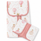 Fasciatoio portatile mongolfiera rosa