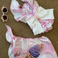 Costume big buble pink Con Pareo