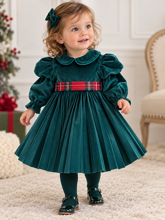 Abito Scarlet Velvet Baby Green C300/M/L