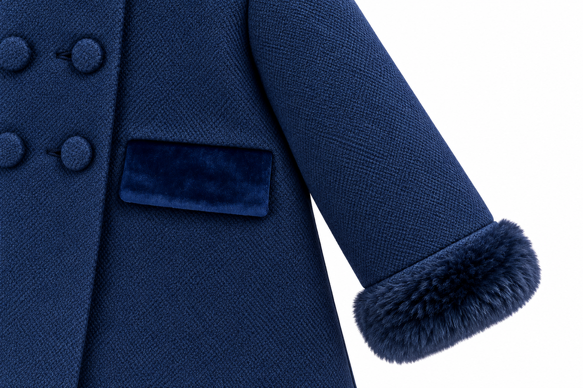 Cappotto Blu Royal Elegance signorina 26A108B