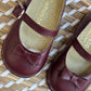 Ballerina burgundy primi passi in pelle