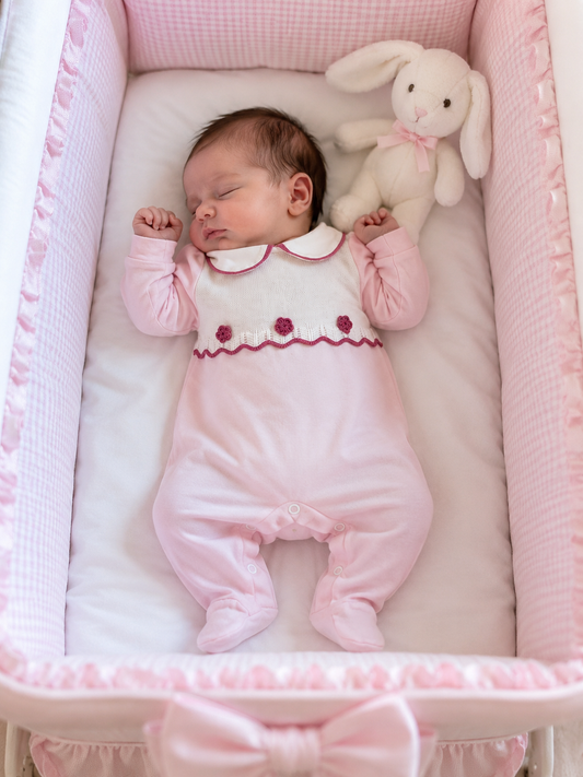 Tutina crochet rose B076