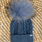 Cappello lana blu jeans