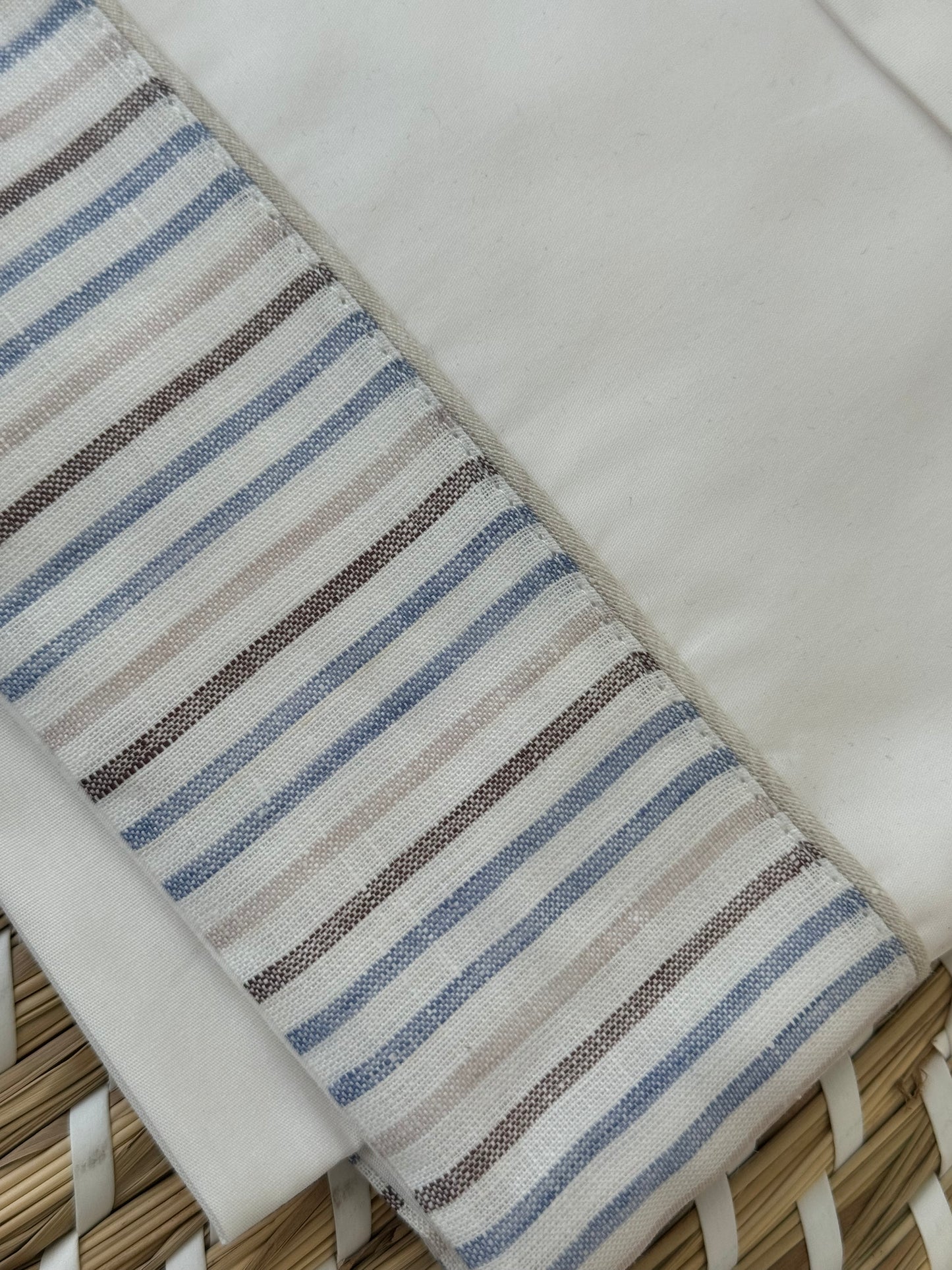 Lenzuola cotone mille righe