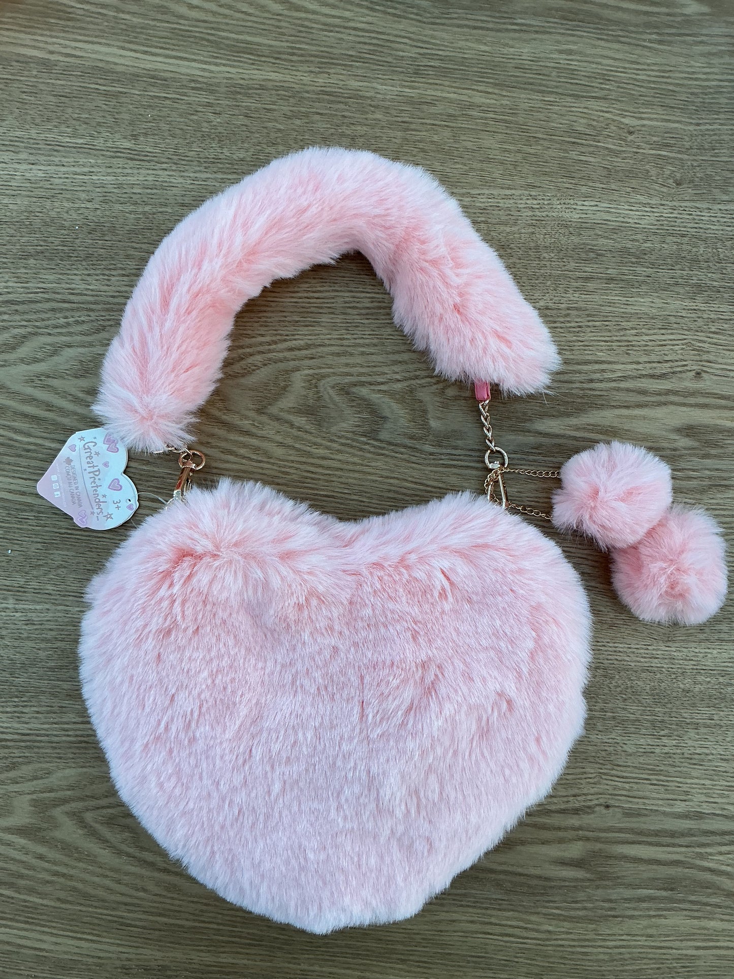 Borsa cuore peluche