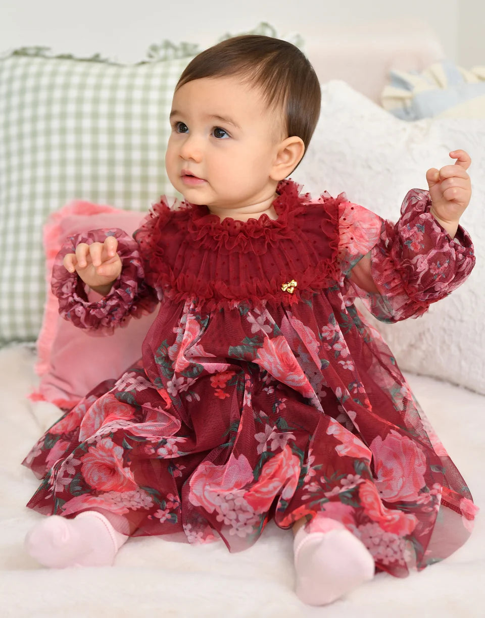Dress Nadiya burgundi