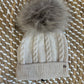 Cappello Lana Beige treccia