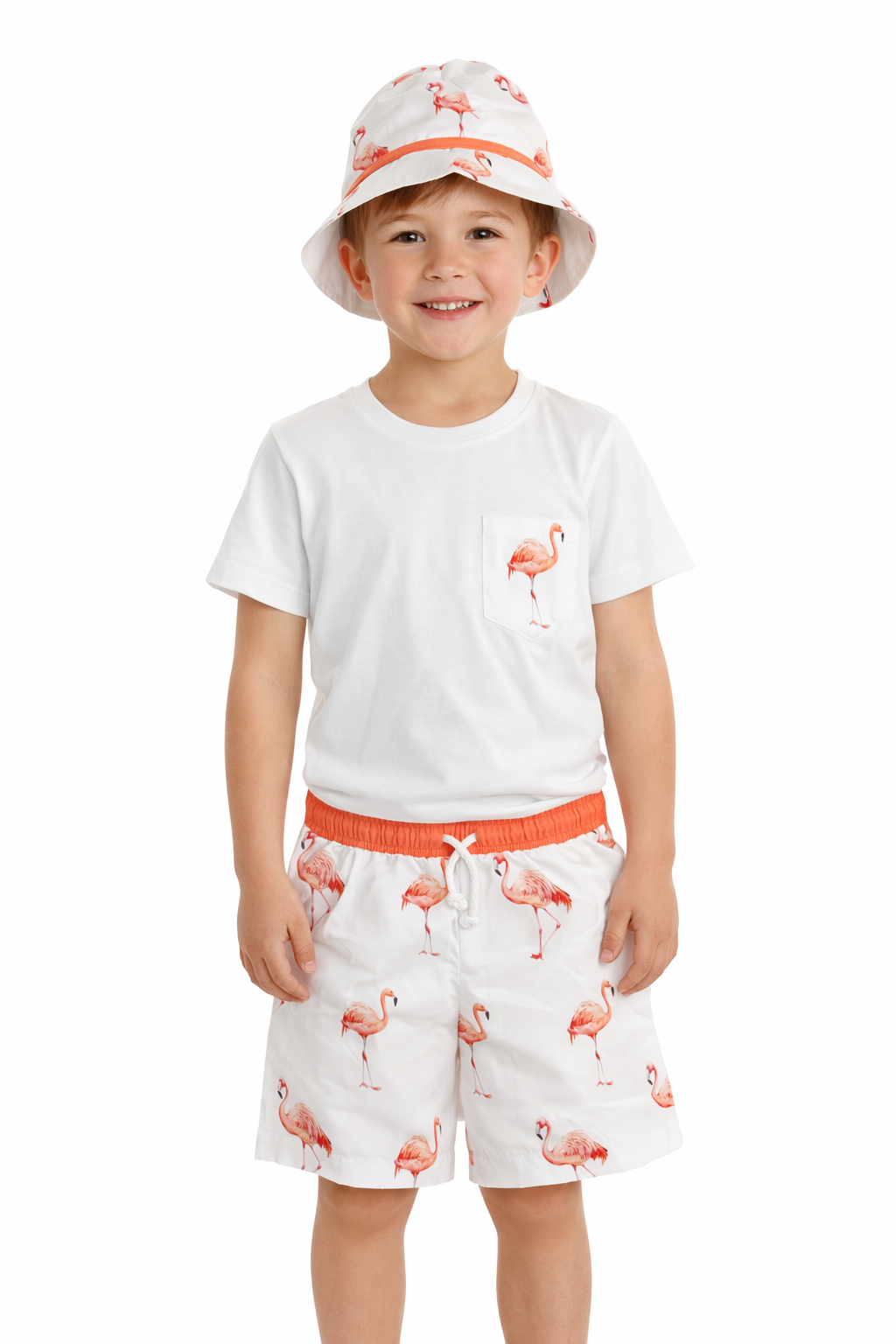 Costume più t-shirt flamingo