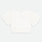 T-shirt Crop Dollie Pearl Bow Bucaneve