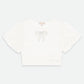 T-shirt Crop Dollie Pearl Bow Bucaneve