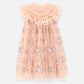 Dominique Flower Sequin Dress Blush Pink