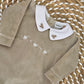 Tutina Tortora/panna neonato/a