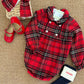 Pagliaccetto Tartan Con Bottoni Gioiello