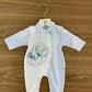 Tutina cotone interlock bunny azzurro