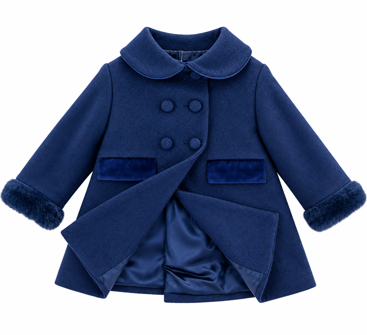 Cappotto Blu Royal Elegance signorina 26A108B