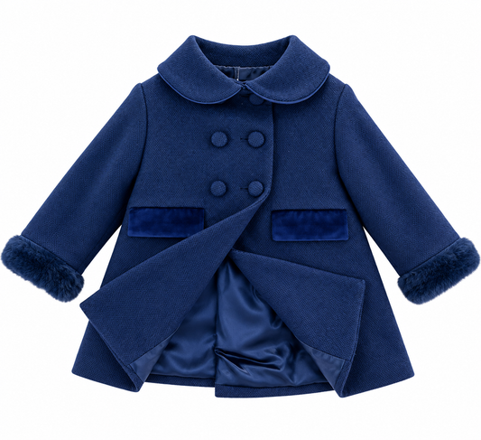 Cappotto Blu Royal Elegance signorina 26A108B