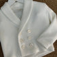 Cardigan doppio petto latte