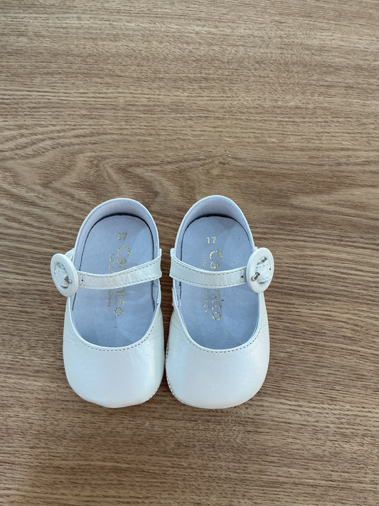 Ballerina culla oblò pelle perlata