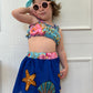 Costume Due Pezzi Sirena Con Gonnellina