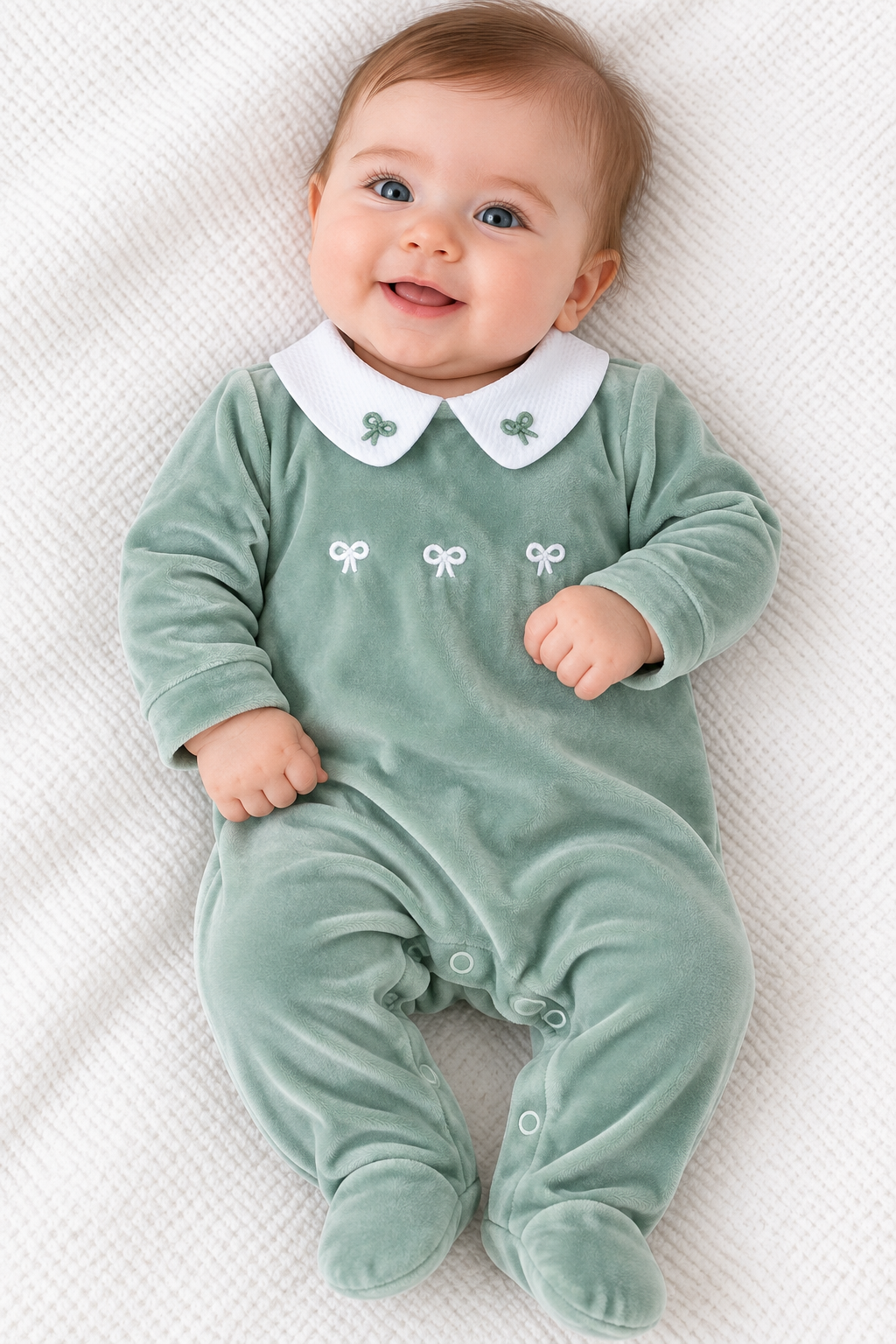 Tutina ciniglia nodo d’amore salvia unisex