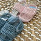 Sandaletti fascia crochet