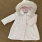 Cappotto neonata velluto liscio