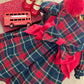 Abito Tartan Con Fioccone