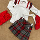 T-shirt Con Dettagli in Tartan