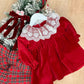 Abito Romantic Con Collo In Pizzo