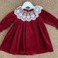 Abito Romantic Con Collo In Pizzo