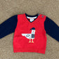 Maglione Rosso Gabbiano