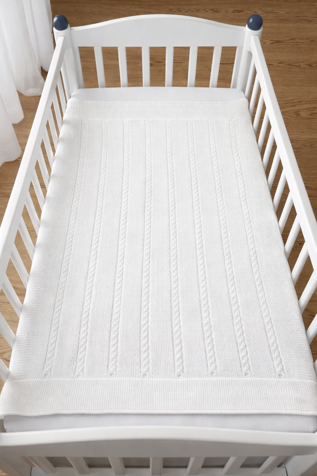 Coperta/ scialle in filo latte