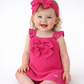 Vestito punto legaccio con fiocco grandegrosgrain FUCSIA CONDOR