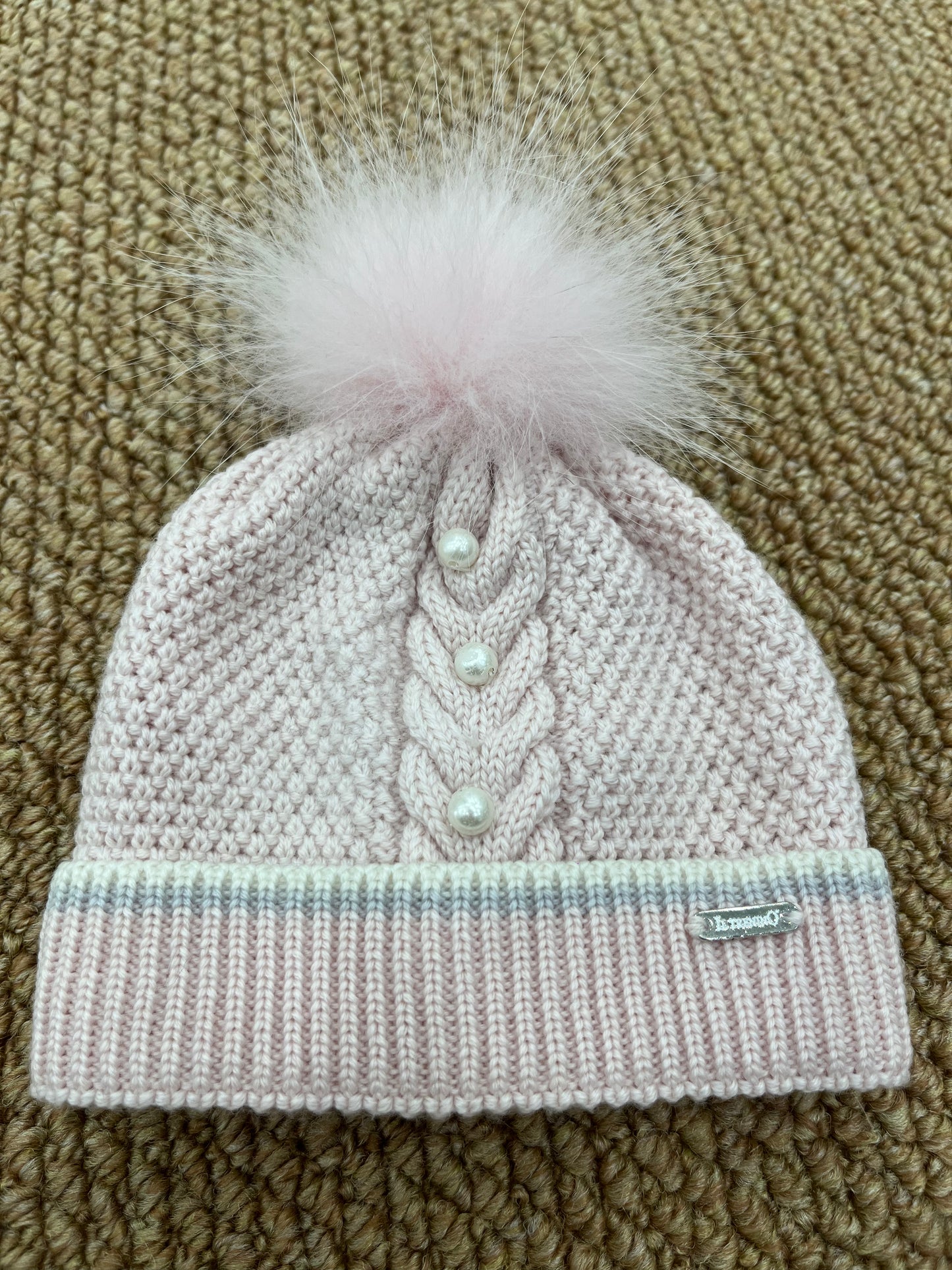 Cappello Neonata Perla Lana Vergine TRENINO
