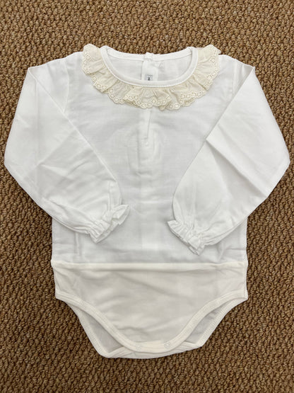 Body Camicia Colletto Pizzo
