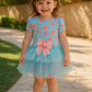 Abito fiocco cielo tulle