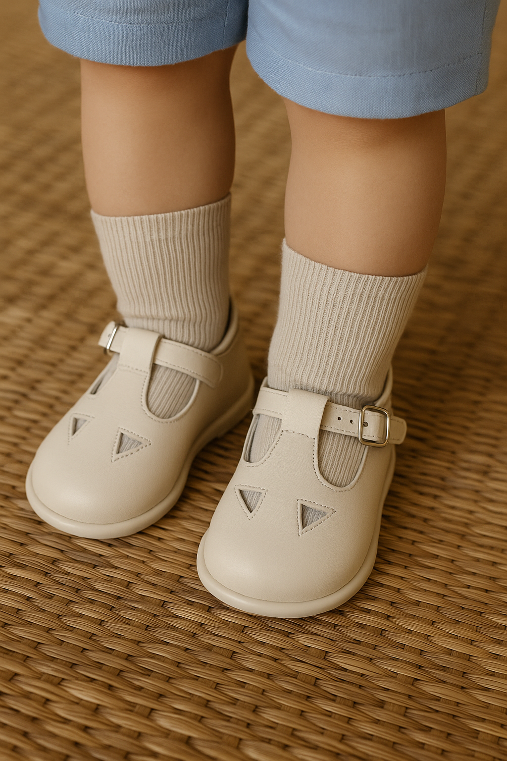 Scarpe occhiello primi passi latte