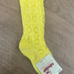 Calze in cotone perle con traforato geometrico LIMONCELLO