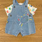 Completo salopette denim crubs