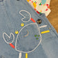 Completo salopette denim crubs