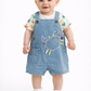 Completo salopette denim crubs