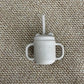 Tazza Silicone con Manici e Cannuccia