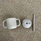Tazza Silicone con Manici e Cannuccia