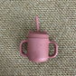 Tazza Silicone con Manici e Cannuccia