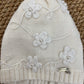 Cuffietta Flowers Neonata Pura Lana Vergine IL TRENINO